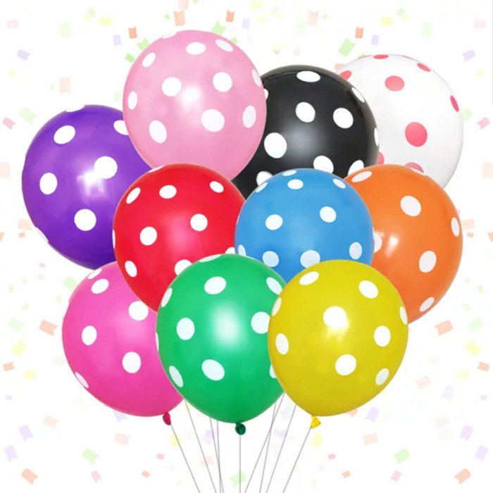 [예쁨주의지호] 마카롱 라텍스풍선 10개입 / 고무풍선/풍선/땡땡이풍선/알러뷰풍선, 땡땡이 10개 라텍스풍선_컬러믹스 2,700원