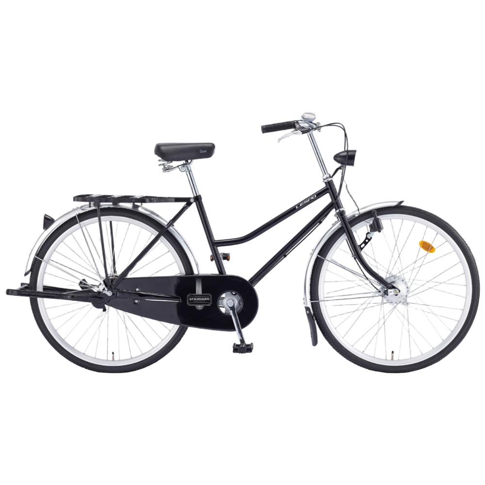 2026 삼천리 레스포 26 표준 스탠다드 자전거 클래식 시티형 스틸프레임 짐받이 우체부자전거, 1개, 167cm, 블랙(99%조립) 361,000원