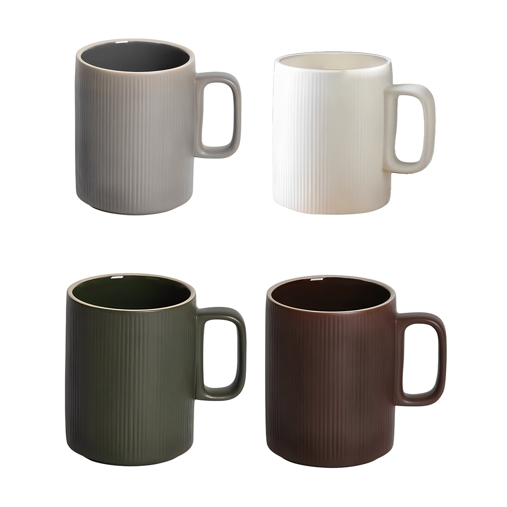 윤도자기 차곡 머그컵 380ml 4종 세트 21,360원