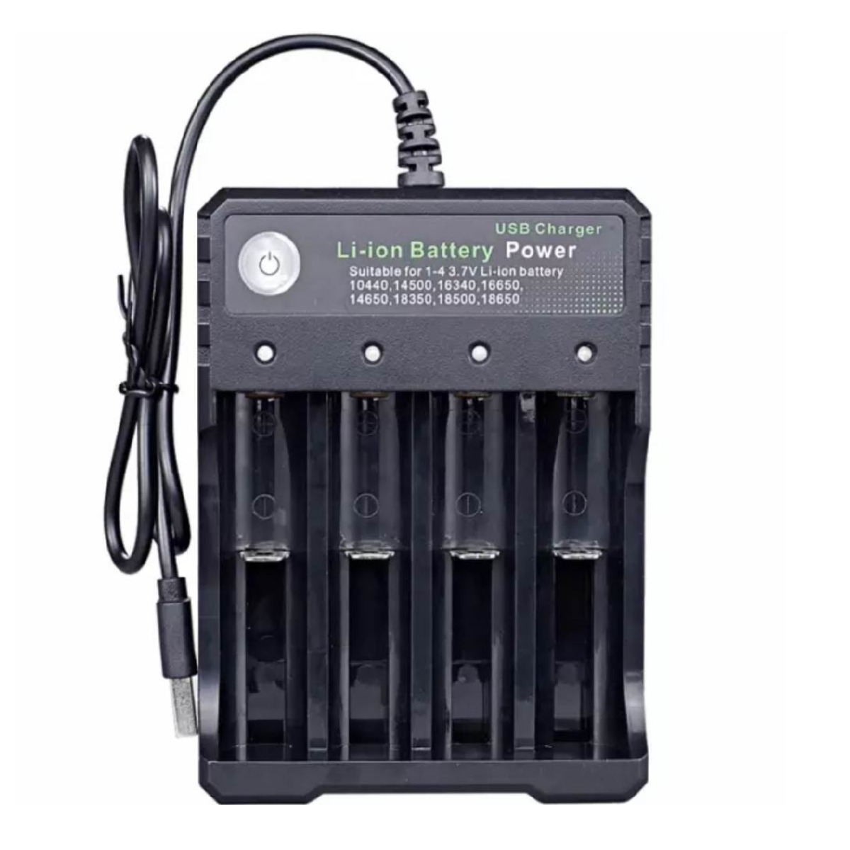 18650 배터리 충전기 4구 만능 충전기 16340 10440 14500 16650 14650 18350 18500, 1개 7,600원