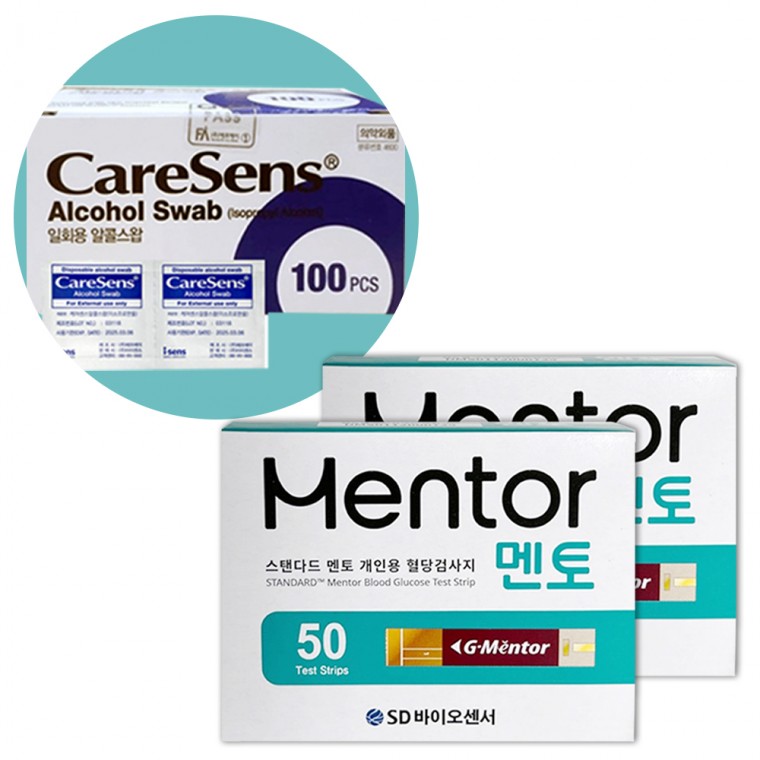 SD 스탠다드 멘토 혈당시험지100매 + 솜100 70,130원