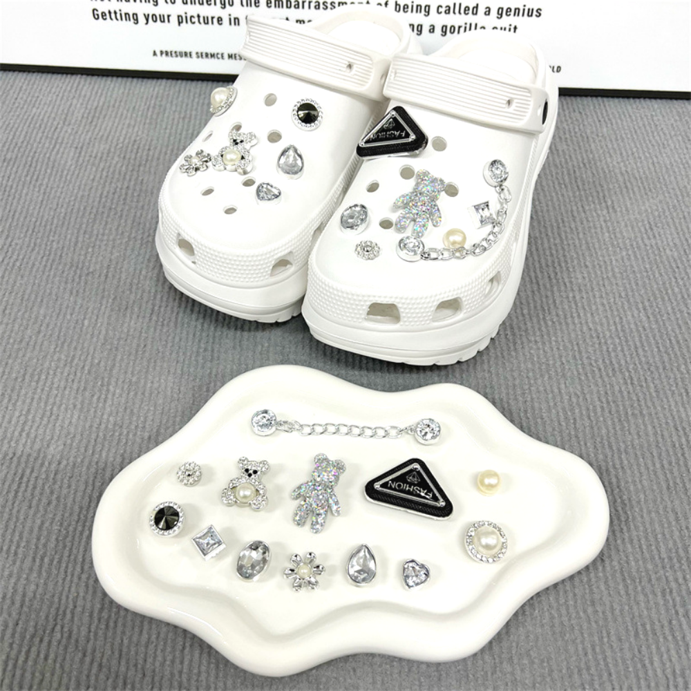 제바 블링블링 큐빅베어 신발 악세사리 파츠 13p 세트 5,900원