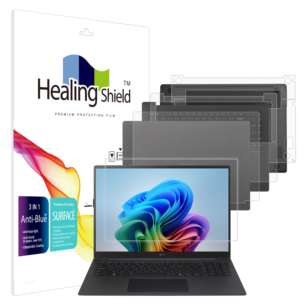 힐링쉴드 LG 그램 프로 2025 16Z90TS 16ZD90TS 블루라이트차단 액정보호필름1매 외부3종, 1개 58,320원