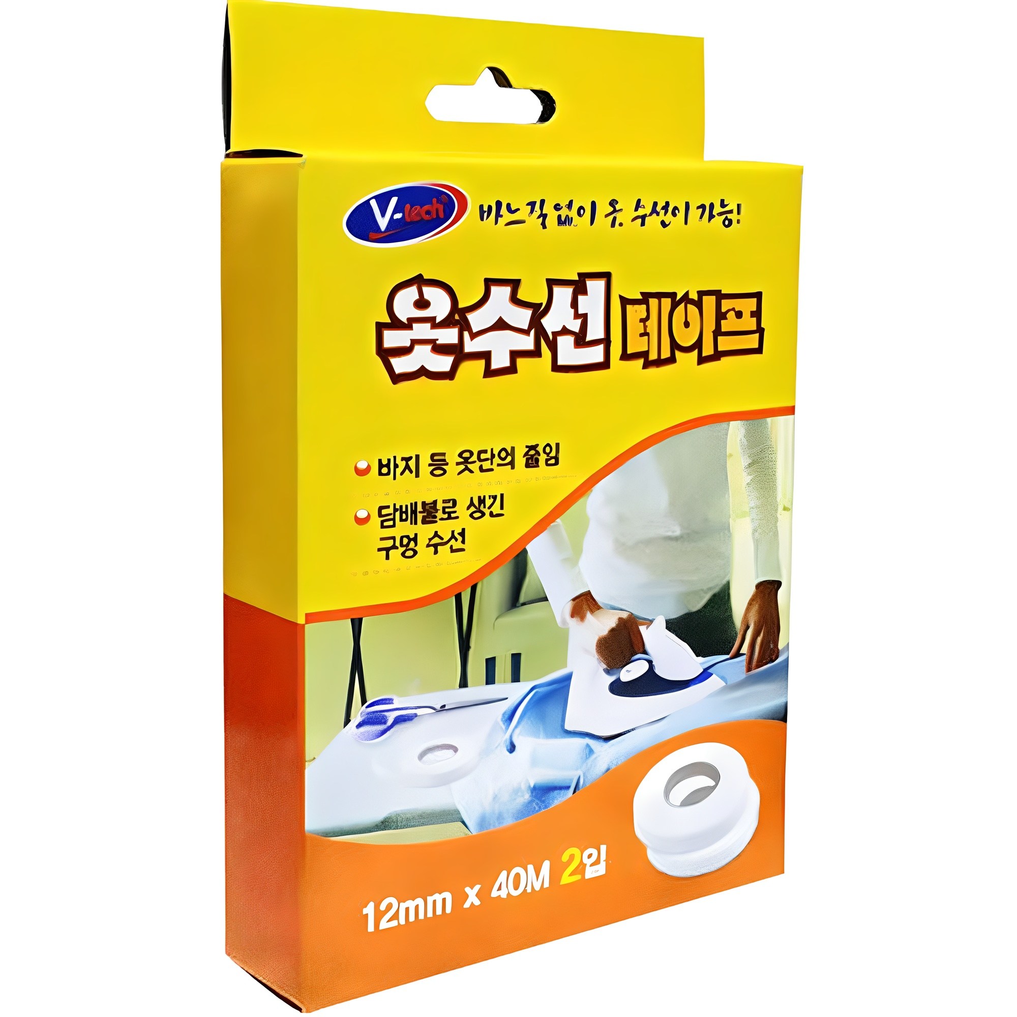 Vtech 옷수선 매직테이프 12mm x 40m 2p, 단일 색상, 1개 4,170원