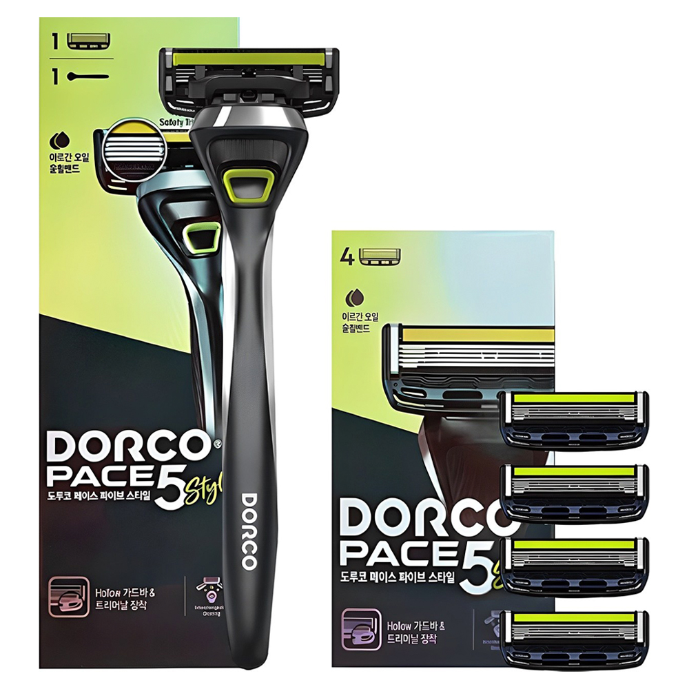도루코 페이스 5 스타일 스타터킷 베이직 면도기 세트, 면도기 + 면도날 5p, 1세트 15,370원