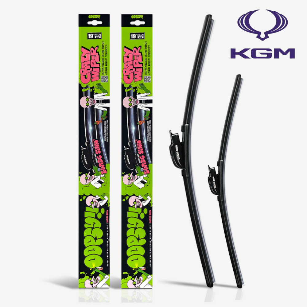 쌍용 KGM 웁시 발수코팅 실리콘 플랫 와이퍼 간편날교체 운전석 조수석 세트 42,900원