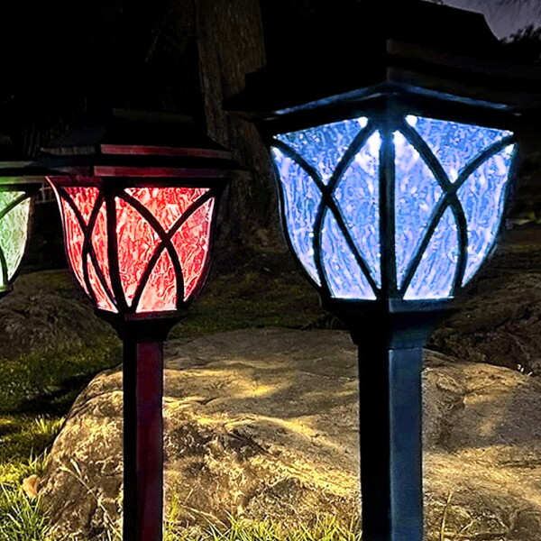 [굿즈트리] [월데코] 솔라가든 LED 태양광 정원등 2p세트 RGB컬러 잔디등 8,400원