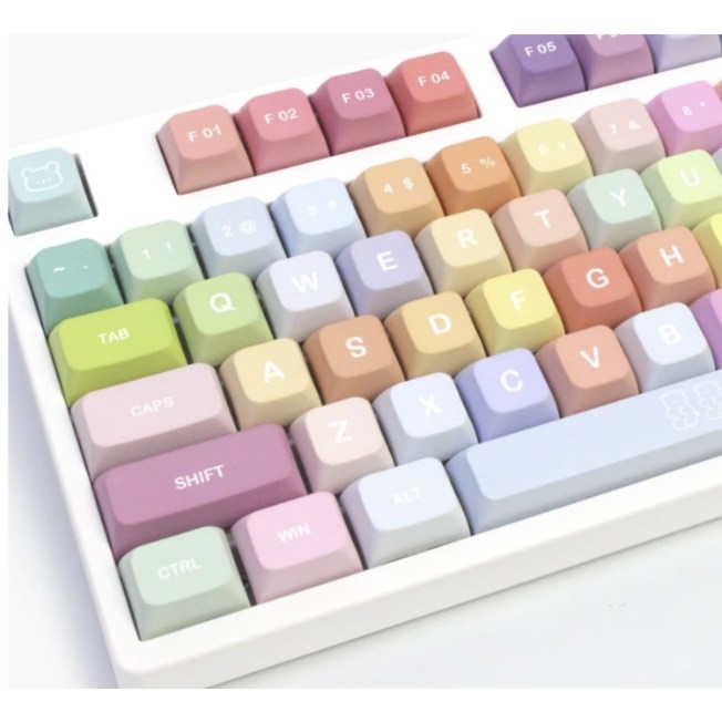 한무무 키캡 츄잉베어 키캡 XDA PBT 기계식 키보드 알록달록 레인보우 39,000원