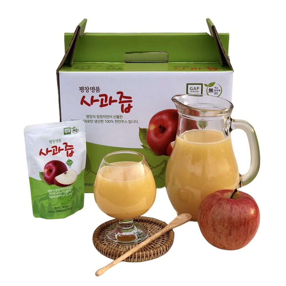 평창 명품사과즙 120ml 50포 NFC 저온착즙 생사과즙 50,720원