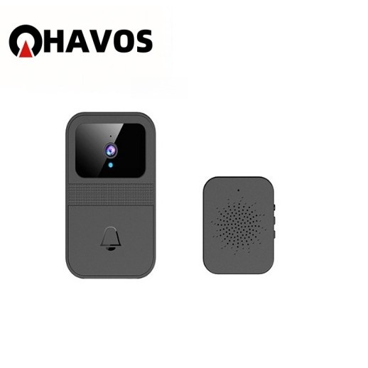 Havos 초인종 스마트 APP원격모니터링 무선초인종 구멍안뚫는 무선 방수 단독거주자원룸용 실시간영상 자동녹화, 1개 25,800원