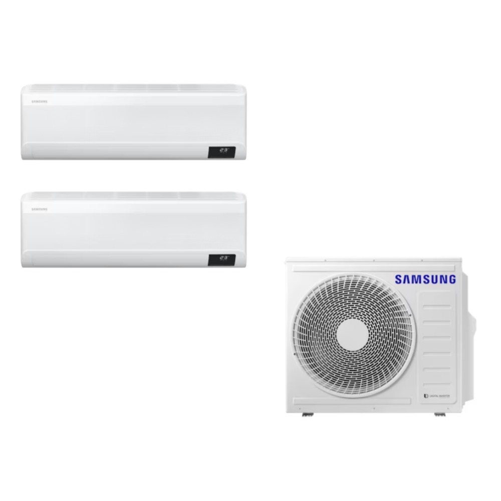 삼성 1등급 무풍 벽걸이 에어컨 올인원 2in1 조합형 6평/8평/10평/13평/15평/23평 ND, 일반배관형, 8평+10평 1,650,000원