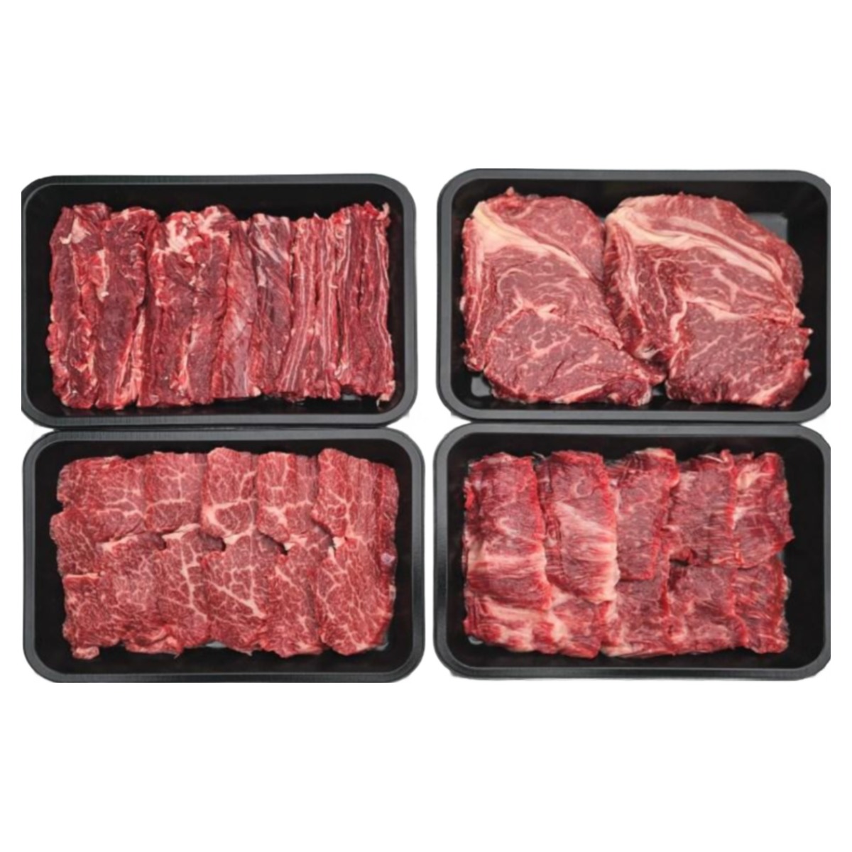 우진남도한우) 명품특1호 선물세트 1+등급 등심/살치/갈비살/특수부위 각250g (총1.0k) 175,000원