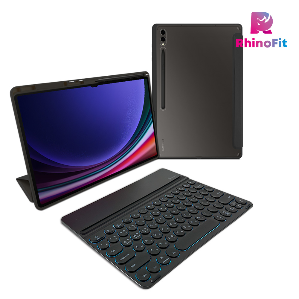 라이노핏 와이드 블루투스 키보드+클리어쉴드 북커버 케이스 세트 (갤럭시탭 S9 울트라 / S10 울트라 공용) 48,800원