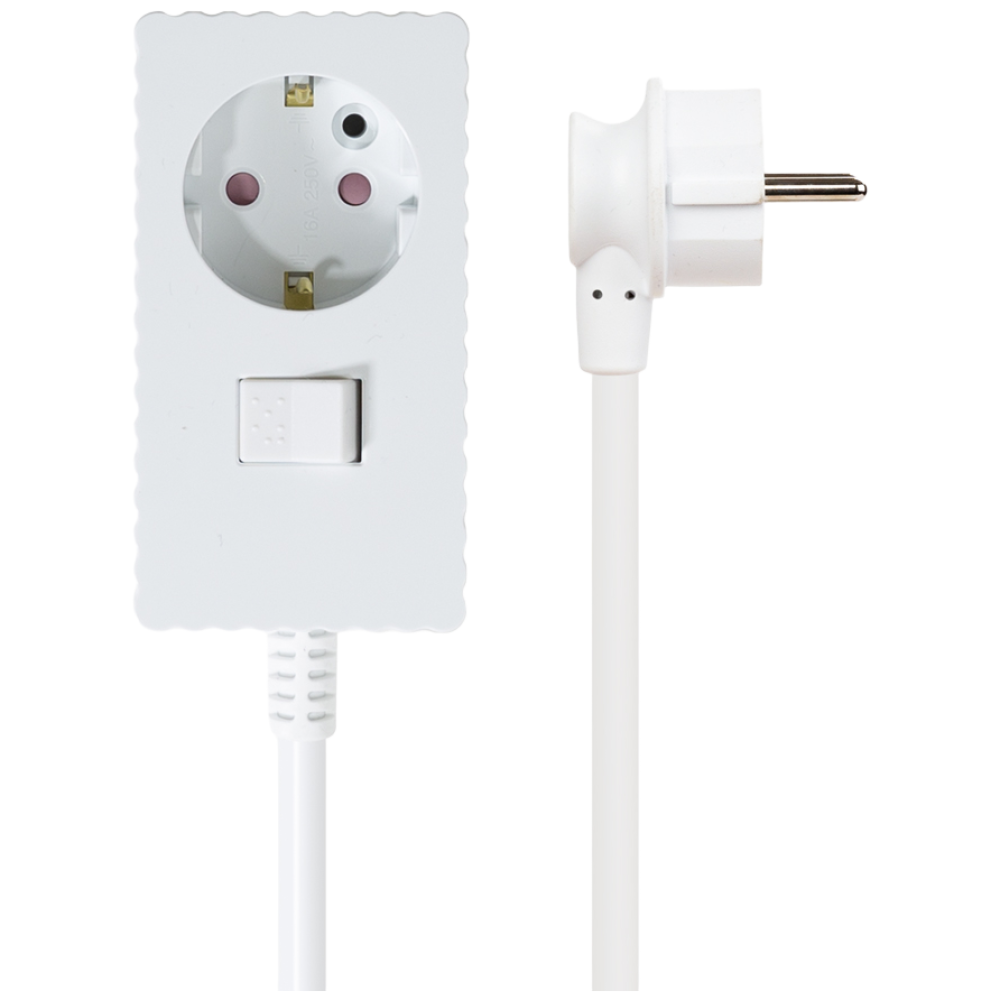 파워존 웨이브 멀티탭 개별 절전 스위치 과부하차단 연장선 멀티콘센트 전기코드 1구 50cm 1.5m 3m 5m 7m 10m, 1개 10,900원