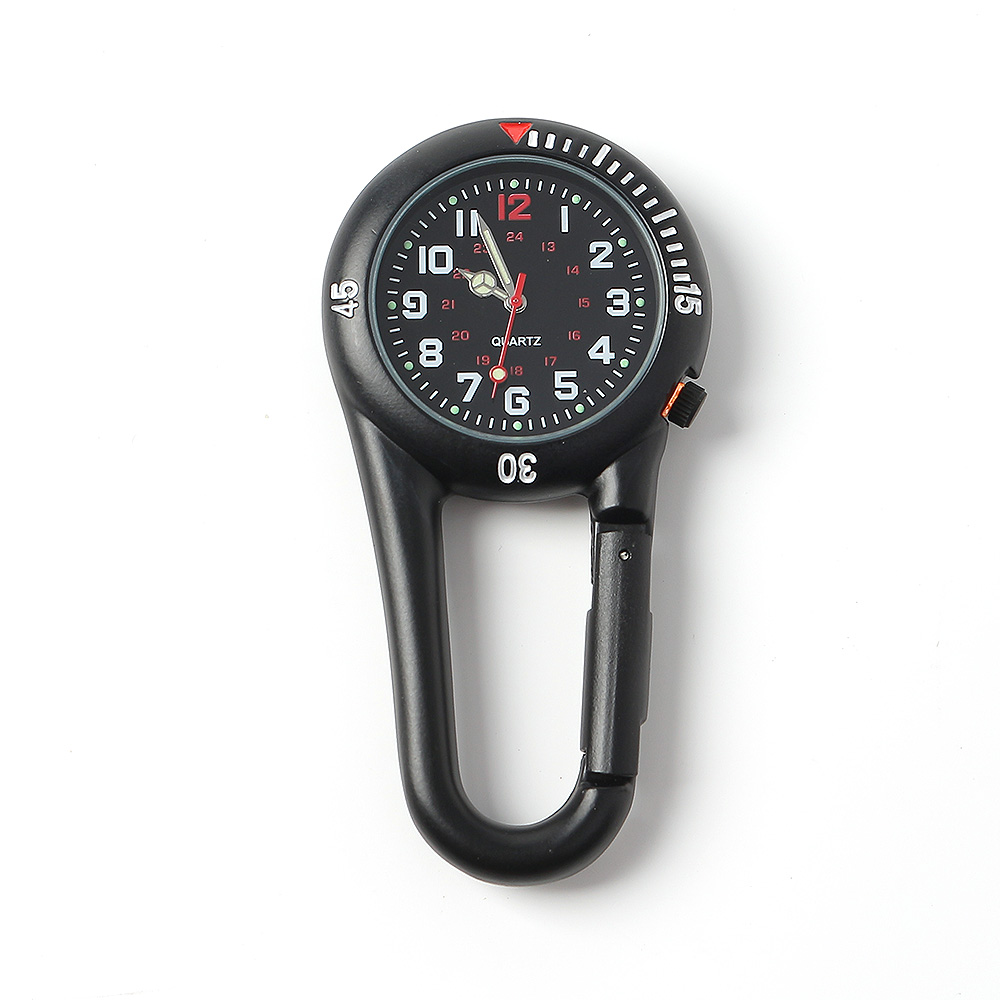 도토로 아웃도어 카라비너 야광 스포츠 시계(블랙/블랙), 단품 13,290원