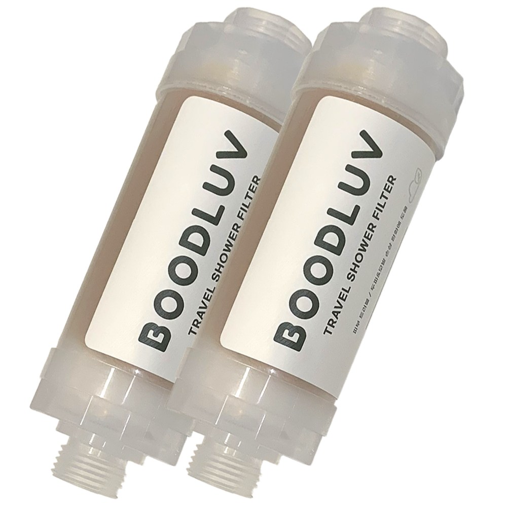 부드럽 여행용 석회수 샤워 필터 양이온교환수지 샤워기, 양이온 석회수필터, 2개 39,900원