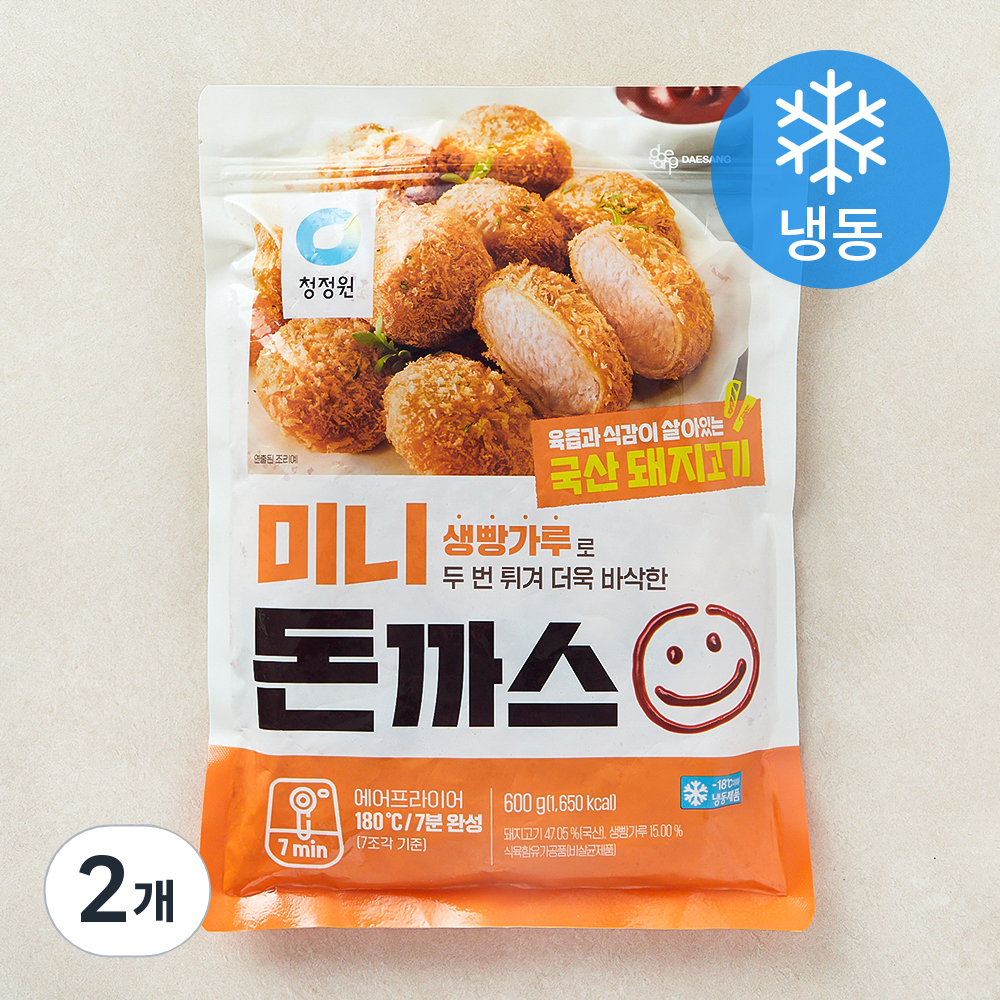 [로켓프레시] 대상 미니 돈까스 (냉동) 20,100원