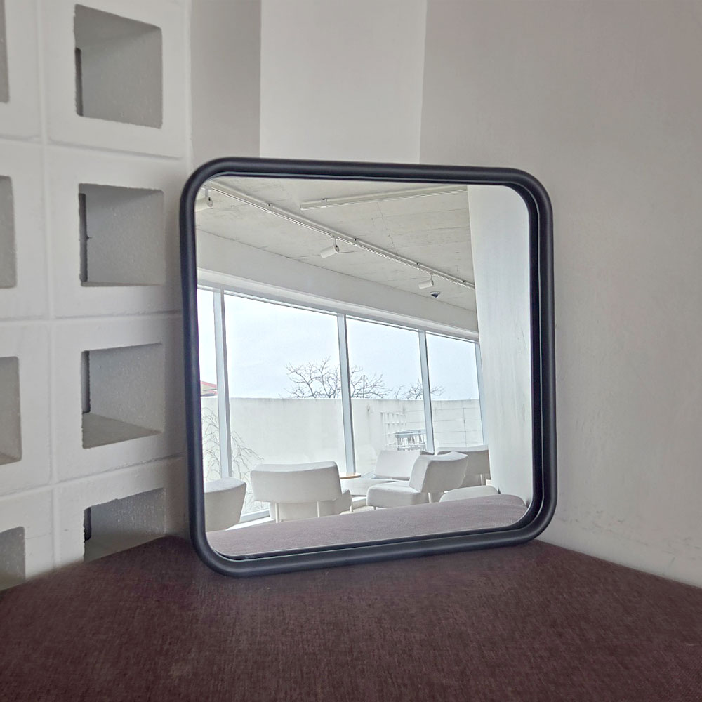 304스텐 블랙프레임 인테리어 거울, 정사각형 50cm 57,000원