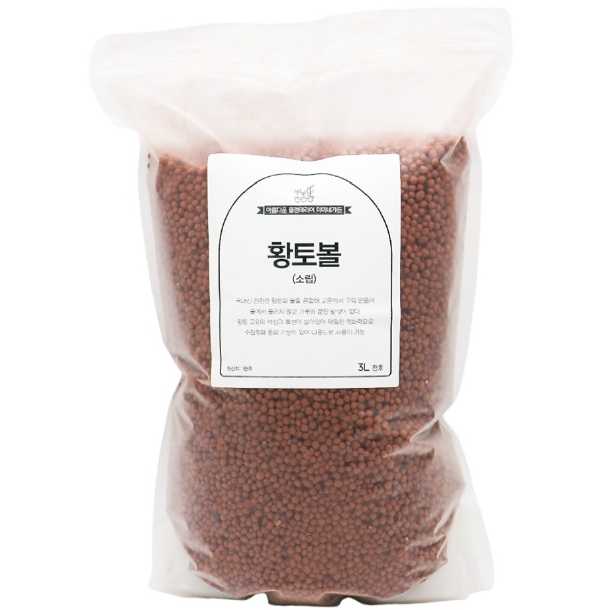 미미네아쿠아 플랜테리어 원예용 황토볼 3L (소립) 7,290원