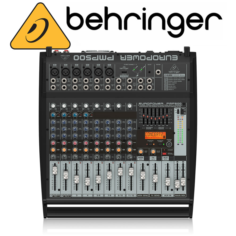 베링거 파워드 믹서 PMP500 12채널 500W 공연용 무대용 믹서 정품 539,000원