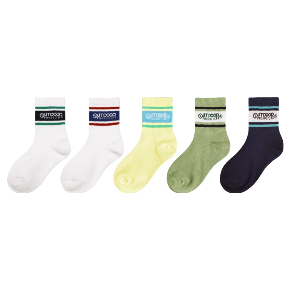 아웃도어프로덕츠 아동용 베이직 중목 양말 5켤레 세트 9,900원