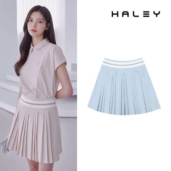 헤일리골프 여성 요꼬 허리 주름 플리츠 큐롯 스커트 HUCWK1216 45,440원