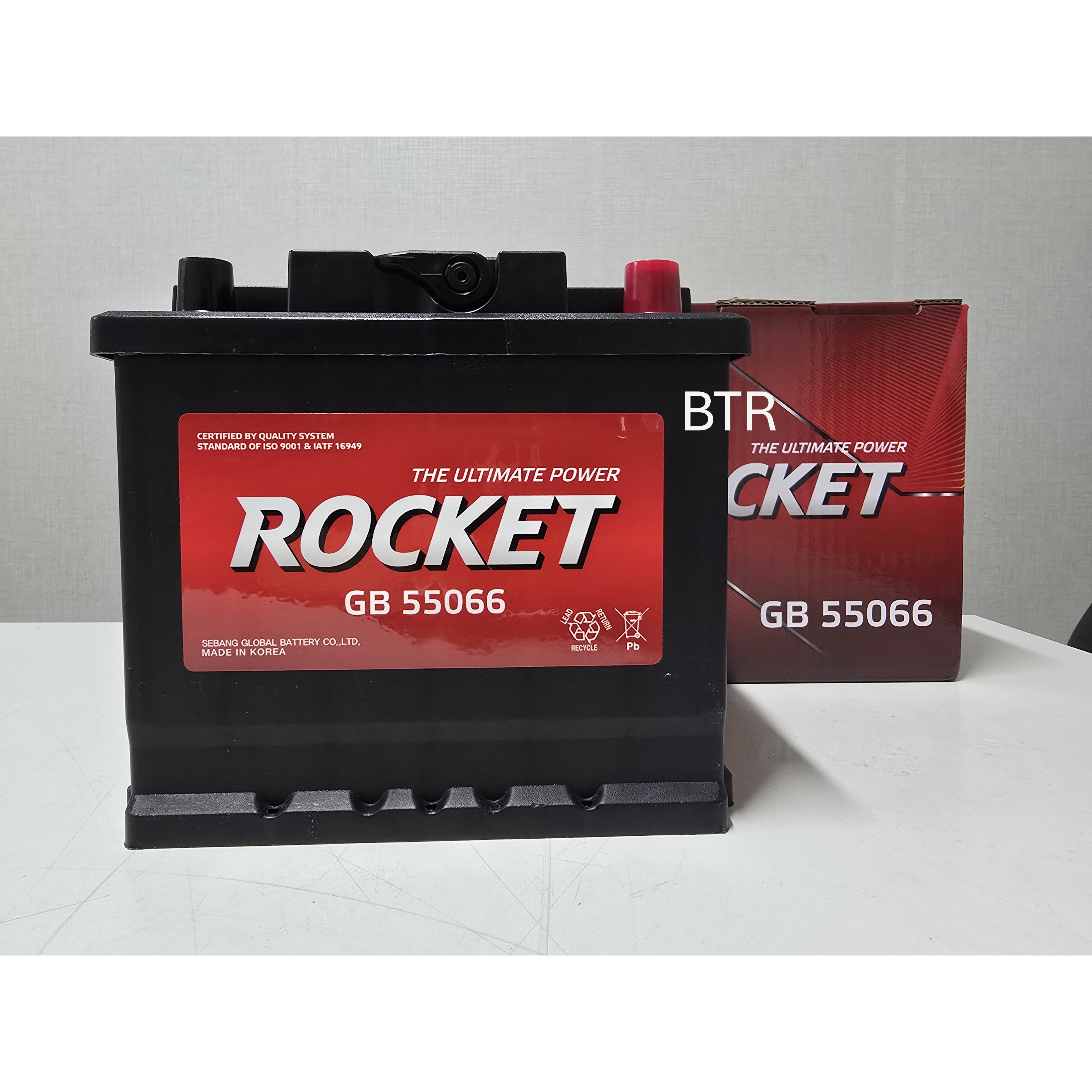 로케트 55066 자동차 배터리 차량용 밧데리 DIN50L / 55054 / 54DL 호환, 현재가 70,600원