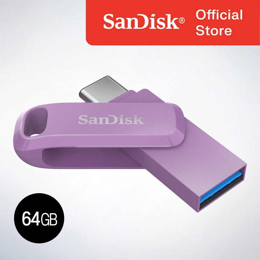 샌디스크 USB 메모리 Ultra Dual Go 울트라 듀얼 고 Type-C OTG USB 3.1 SDDDC3 64GB  라벤더퍼플 30,500원