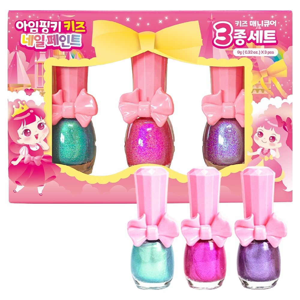 아임핑키 핑키페인트 유아매니큐어 3종 11,900원