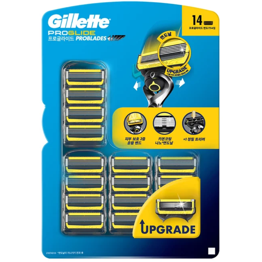 [코스트코무료배송] Gillette 신형 질레트 프로쉴드 옐로우 면도날 14개 54,680원