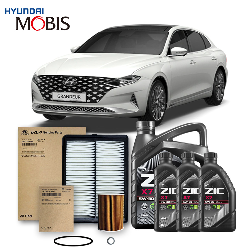 더뉴 그랜저 IG (19-22년식) 3.3 가솔린 순정필터+지크오일 5W30 3종, 1개 106,020원