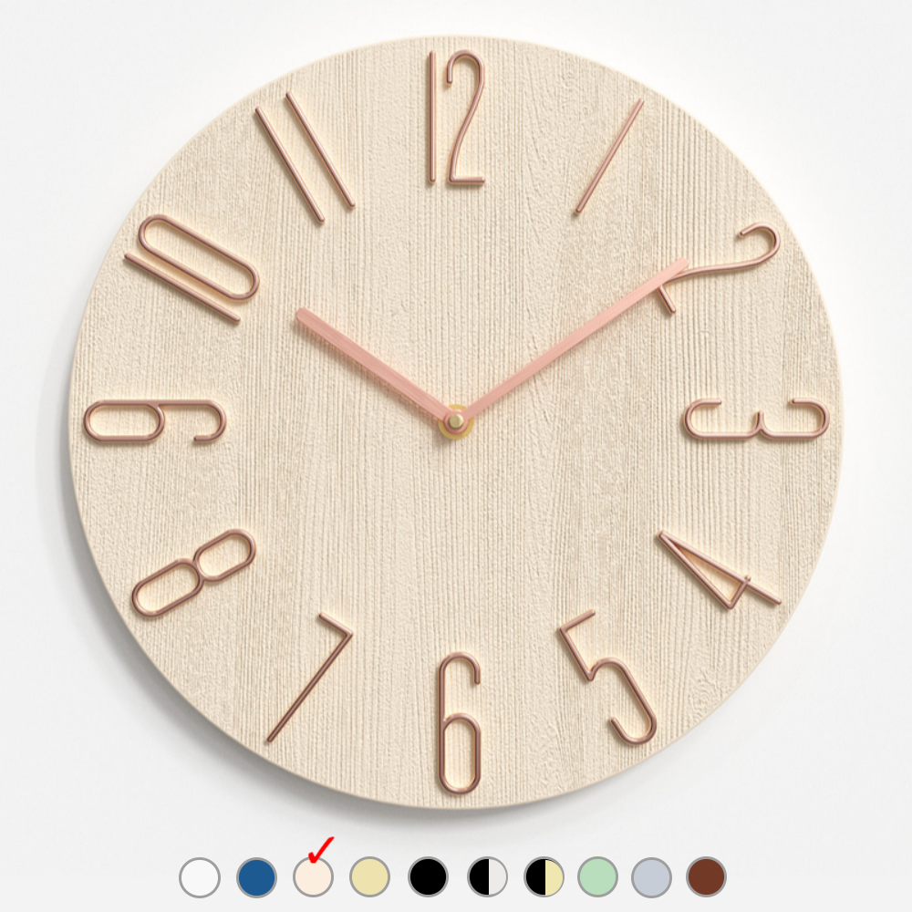 무타공 고정핀 증정 북유럽 예쁜 인테리어 무소음 벽시계 17,900원