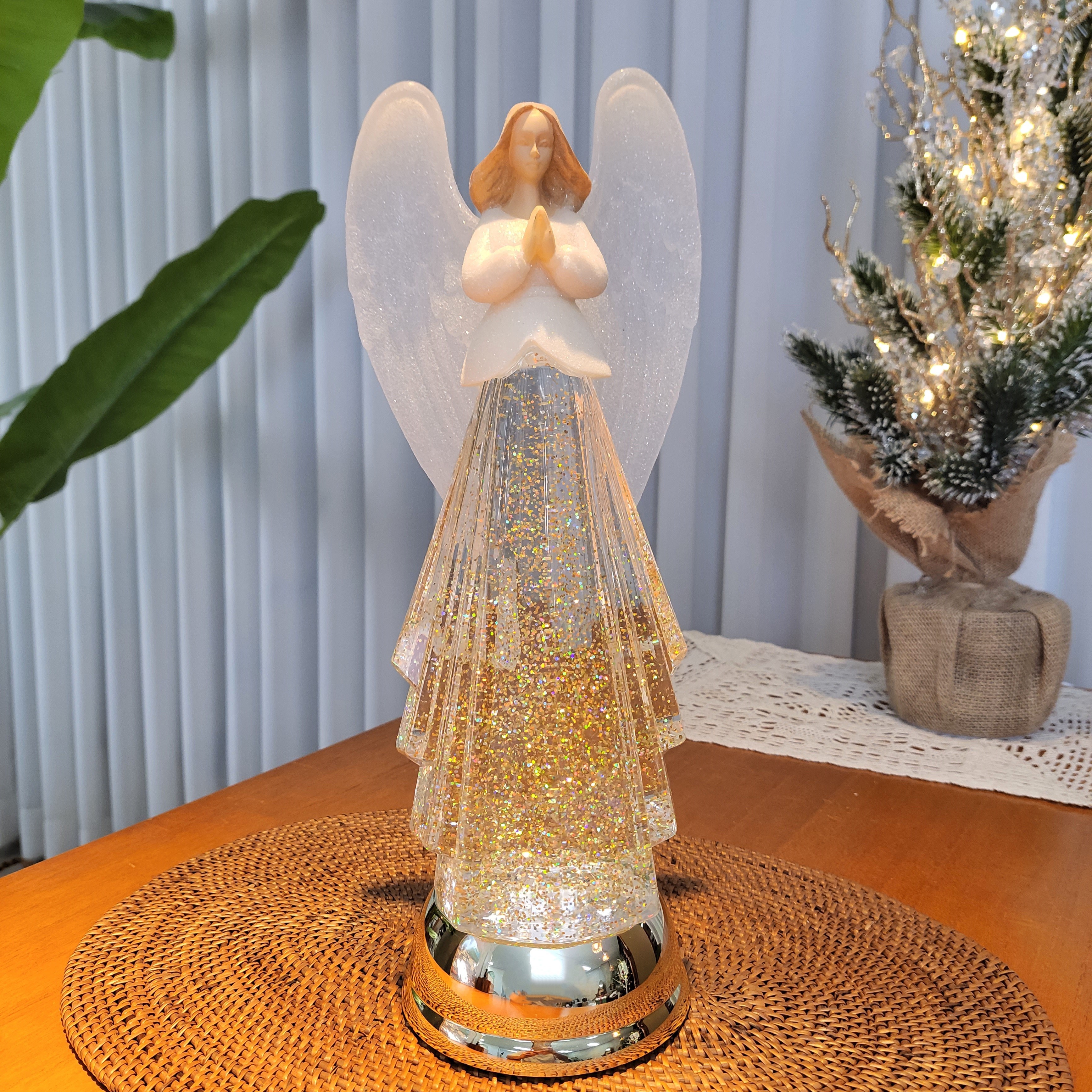 크리스마스 골드 투명 천사 워터볼 오르골 연말 생일 선물 무드등 021-3 48,000원