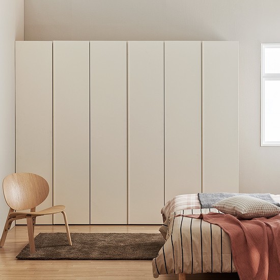 한샘 바이엘 소프트 옷장세트 140cm~350cm(높이216cm) 크림화이트 16종 1,374,520원