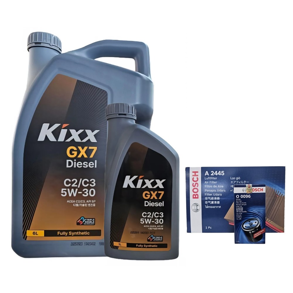 싼타페더프라임DM 디젤 엔진오일세트 킥스 GX7 C2/C3 5W30 7L O0096-A2445 (구.D1) 61,500원