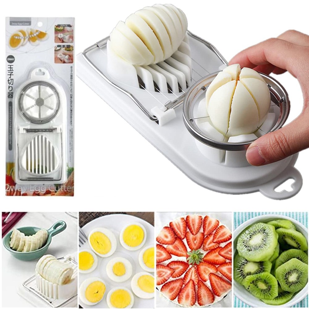 에코금속 삶은계란 슬라이서 투웨이 절단기 햄 딸기 키위 바나나 과일 커팅기 커터기 6,000원