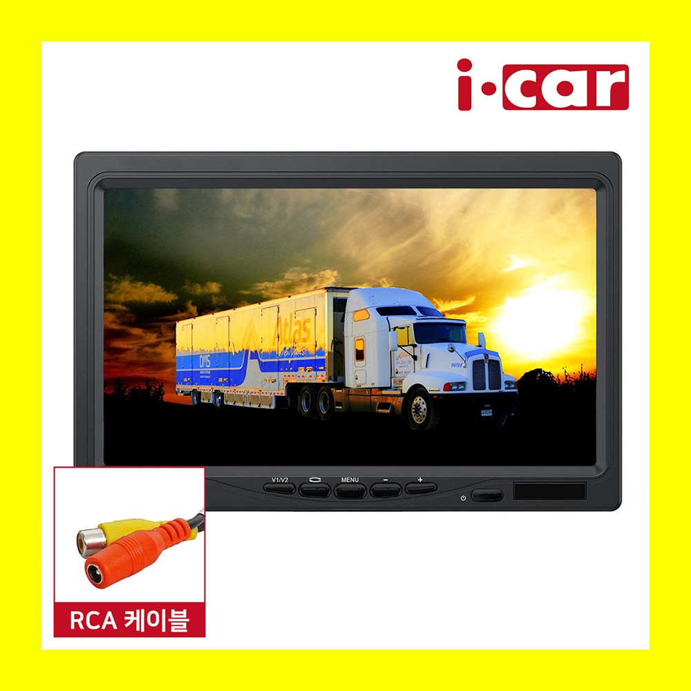 아이카 차량용 7인치 거치형 모니터 후방카메라 연결용 RCA타입 모니터 45,560원