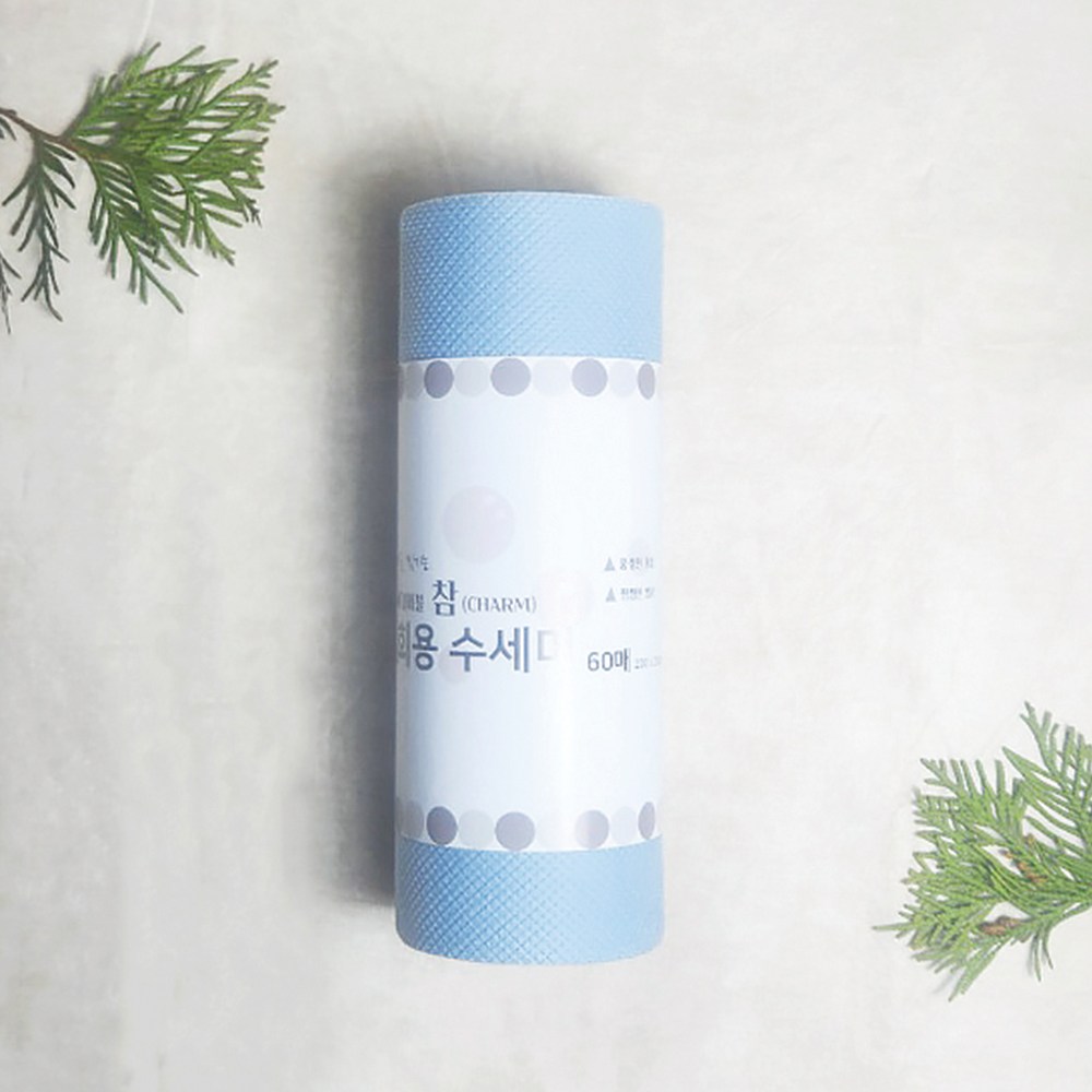 [1+1+1] 참 잘 씻기는 버블버블 참 일회용 수세미 4컬러 60매 X 3개 항균제조 국내생산, 3개, 60개, 스카이블루 9,900원