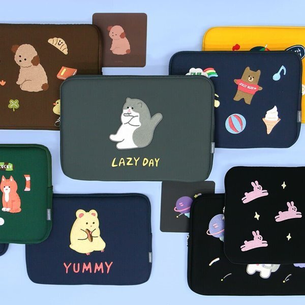 7321디자인 꾸꾸 아이패드/태블릿/노트북 파우치-13,15인치 23,600원