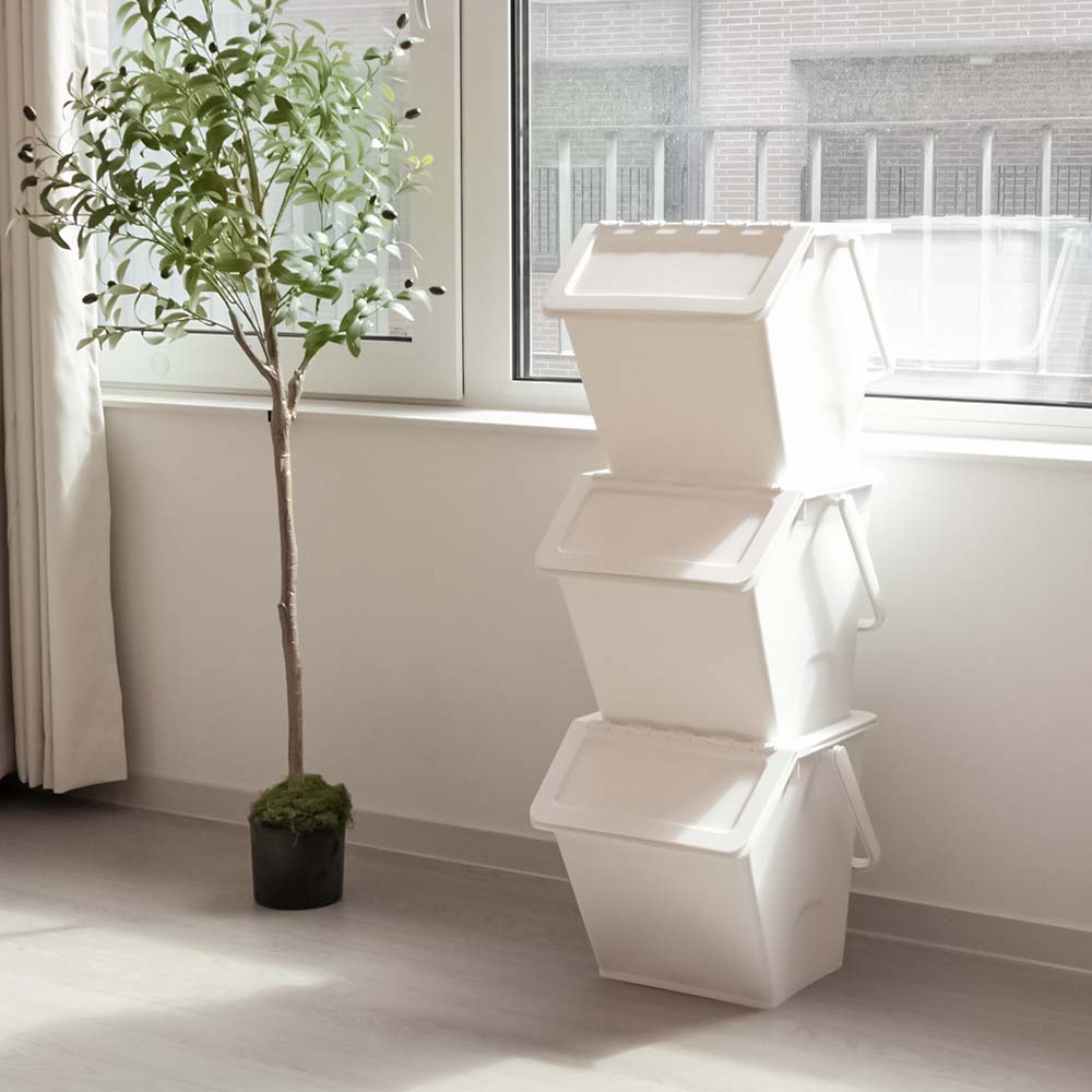 아임홈리빙 냄새차단 이지클린 분리 수거함 32L, 화이트 19,800원