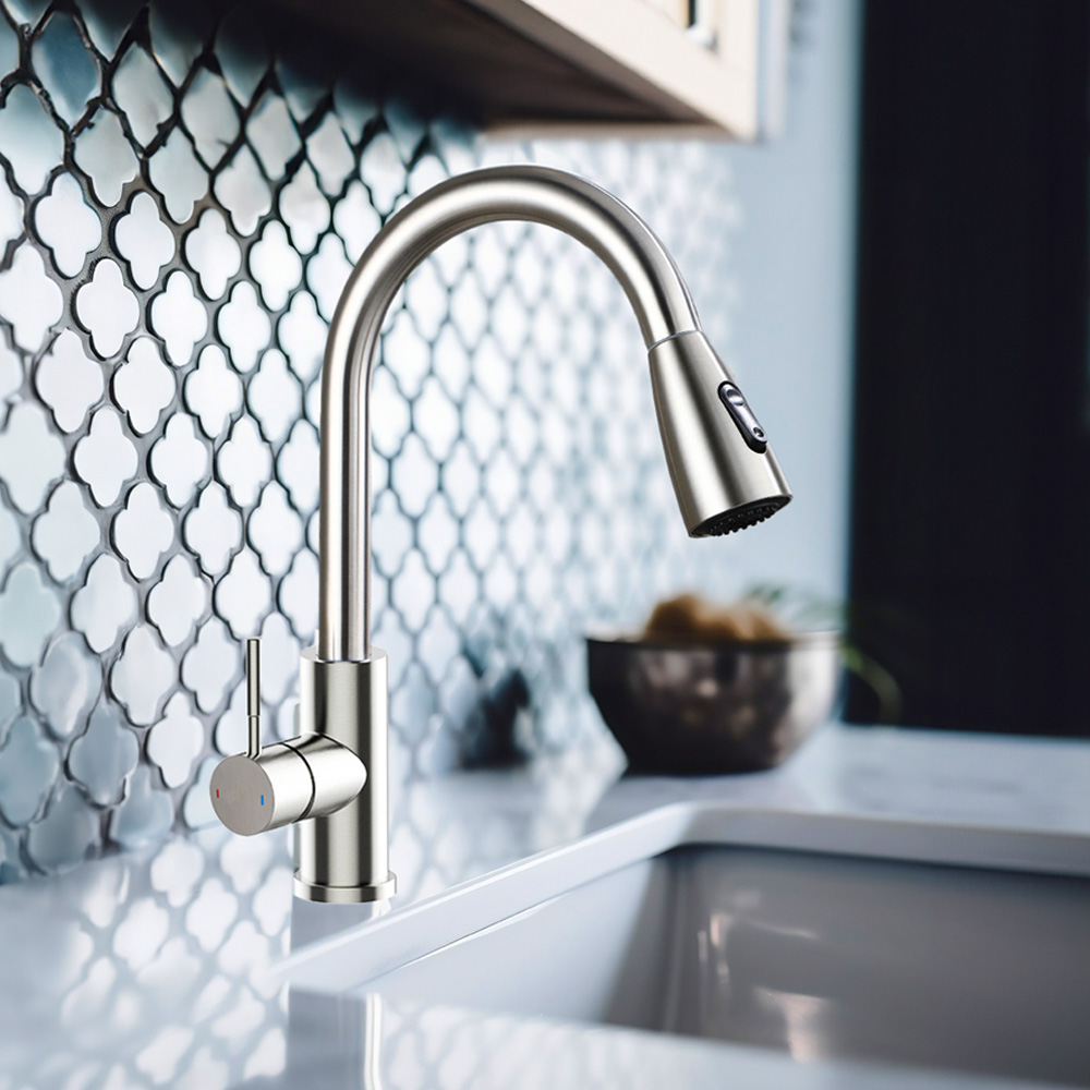 포세이돈수전 스텐 고급 원홀싱크 수전, 1개 26,900원