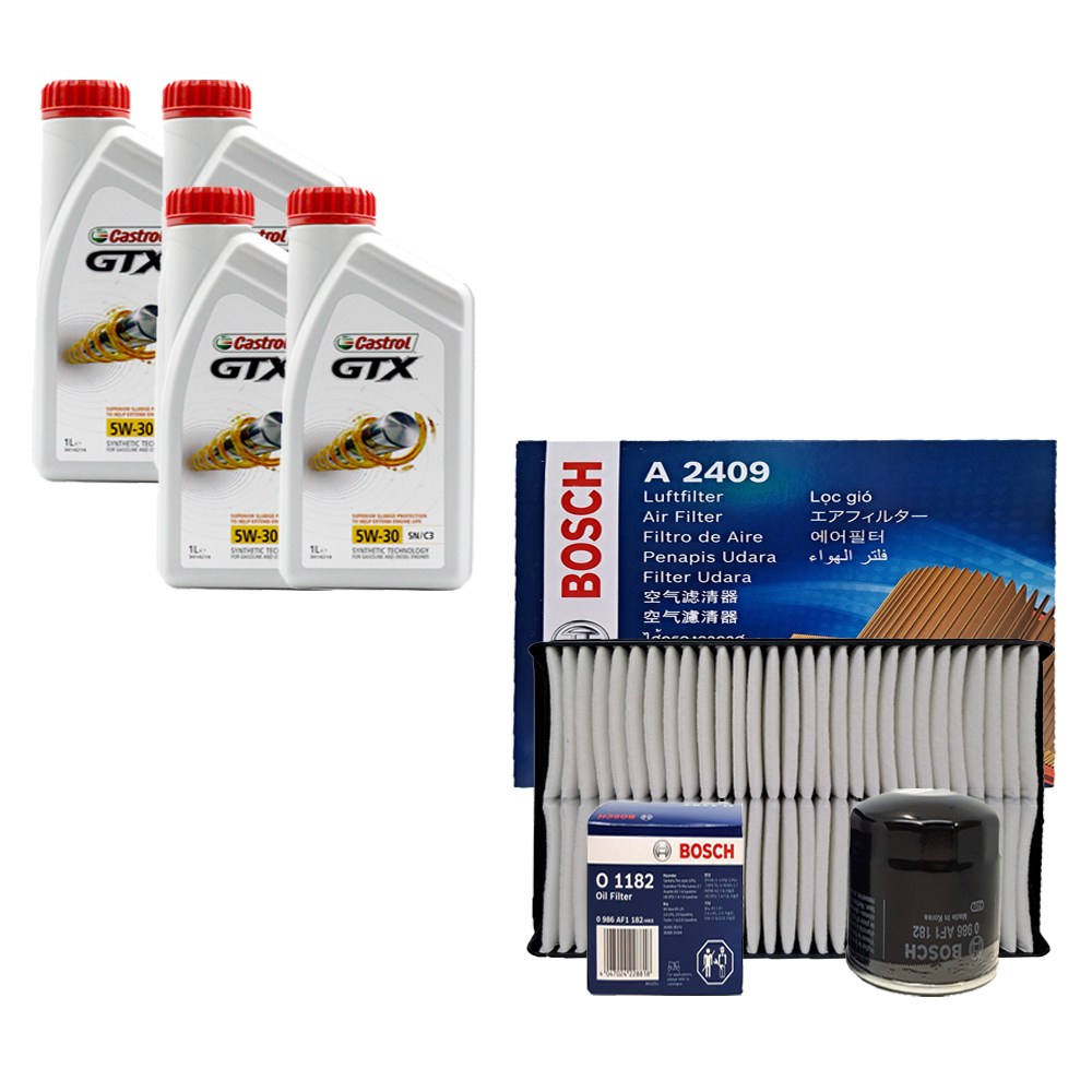K5 2.0(세타엔진)가솔린 캐스트롤 GTX 5W30(4L)SP/C3 보쉬필터패키지 1182-2409 37,800원