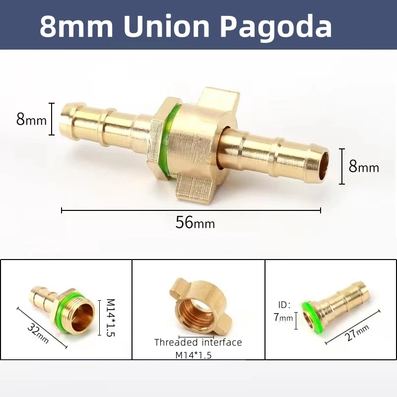 황동 이중 파고다 조인트 수나사 유니온 조인트 구리 퀵 커넥터 정원 관개 어댑터 공압 호스 액세서리 10,600원