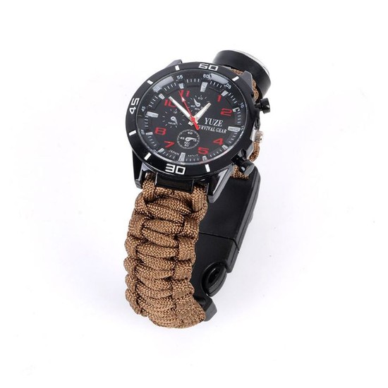 G1 서바이벌 군인 시계(베이지) 생존키트 서바이벌 생존팔찌 레져용시계 19,600원