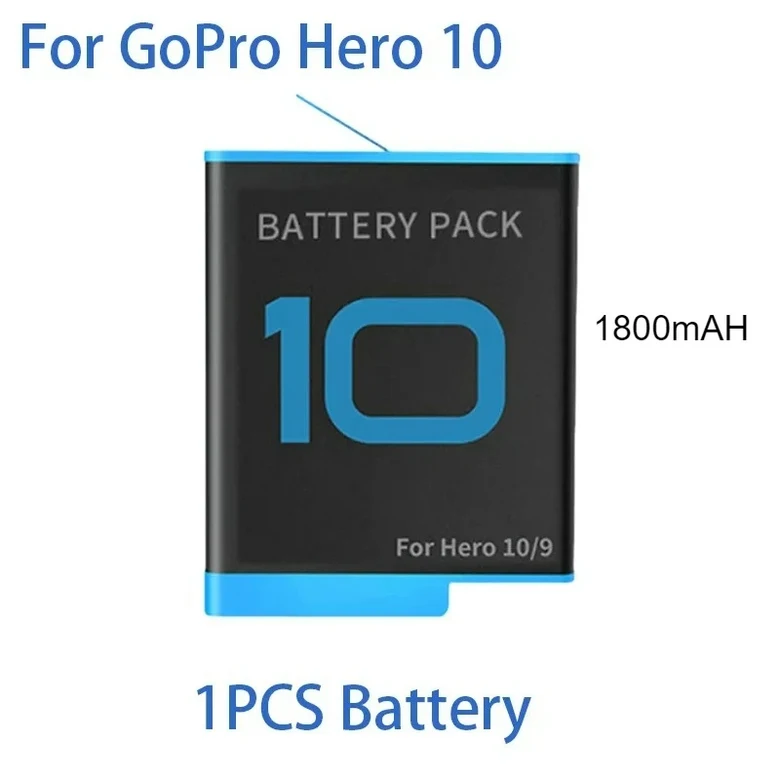 GoPro Hero 용 2000mAh 배터리 12 11 10 9 리튬 팩 모션 카메라 보관 고속충전동 충전 23,700원
