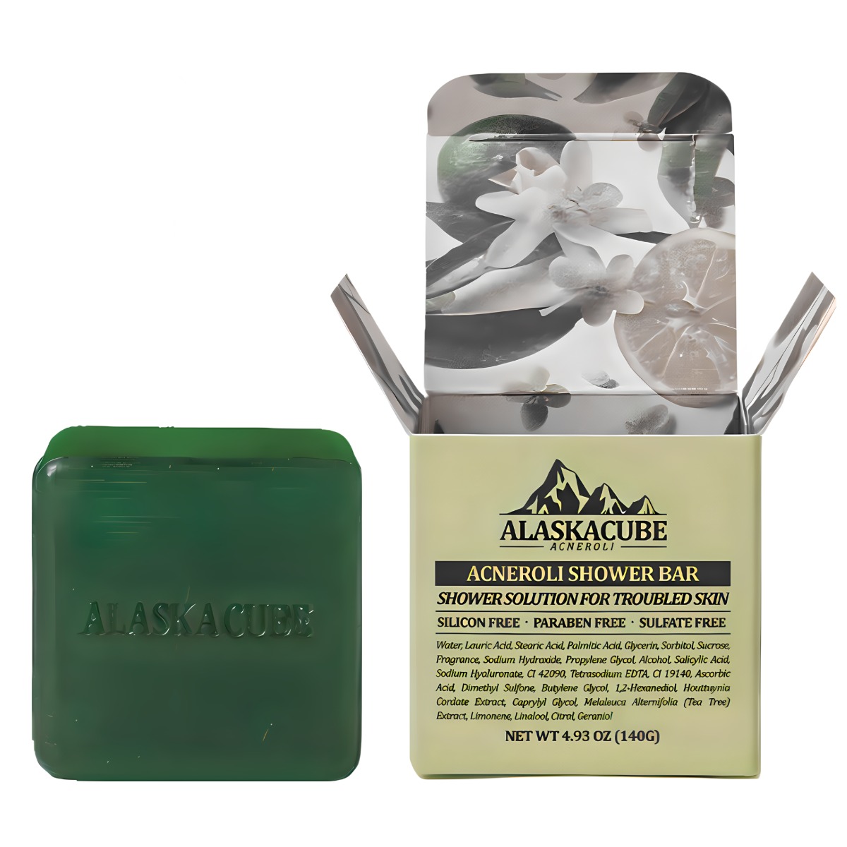 알래스카큐브 아크네롤리 퍼퓸 샤워바 여드름 비누 22,500원