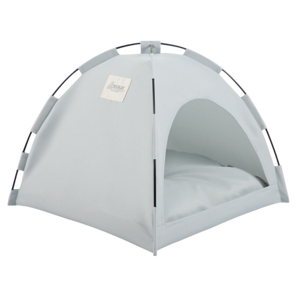 강아지 텐트 하우스 쿠션 댕댕이 냥이집 푸들 펫텐트 고양이 집 개 반려견, 블루 그레이, 1개 15,800원