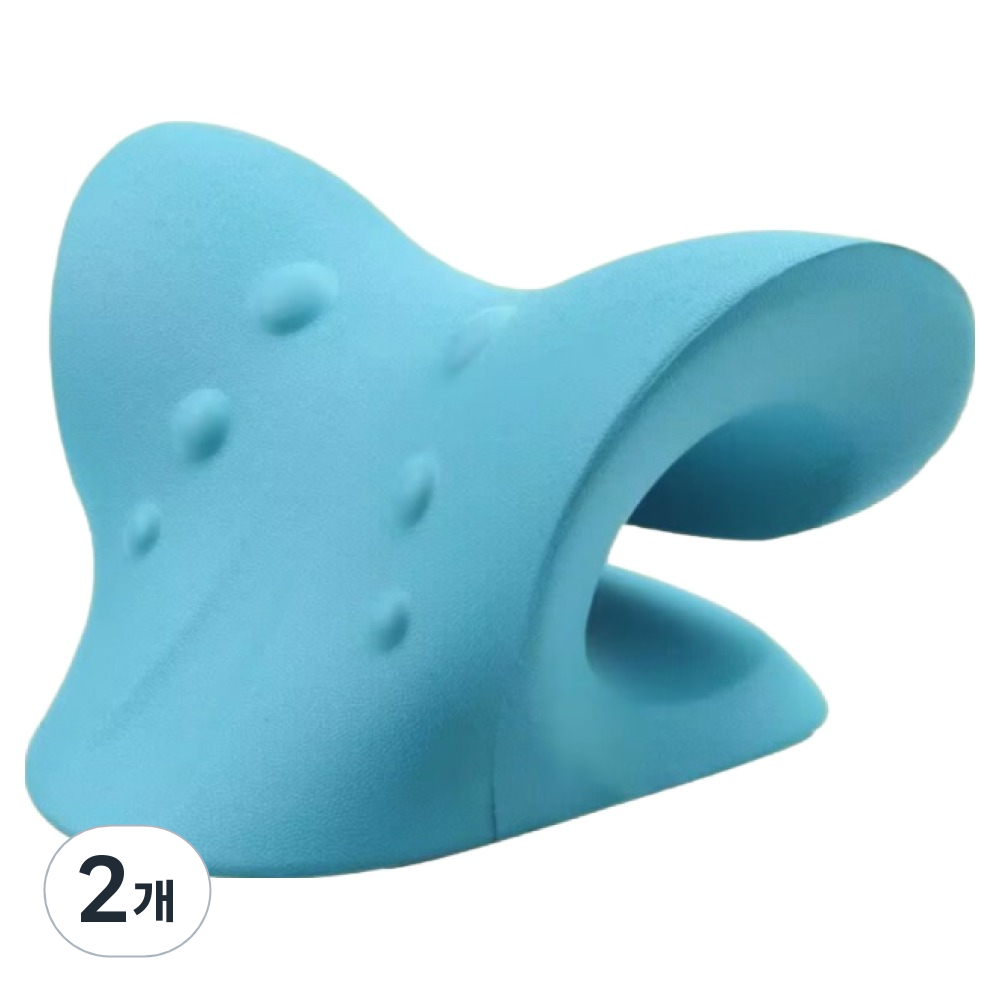 포근상점 경추 스트레칭 지압 관리 블루, 2개 13,580원