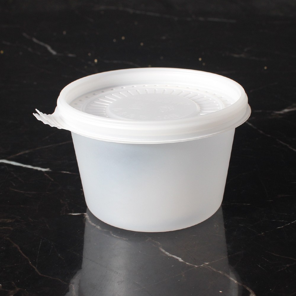 일회용죽용기 BF 반죽 원형 550 백색 800세트 일회용 배달 죽포장용기 100,100원