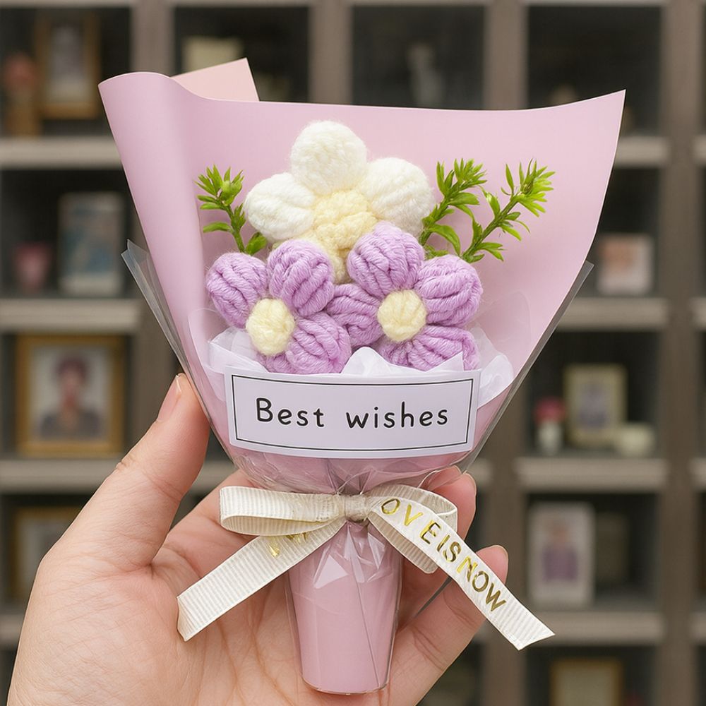 튼튼디포 납골당 양모 미니 꽃다발, 1개, 보라 9,000원